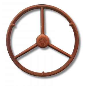 3 Speichen Lenkrad Braun, geeignet für Moza