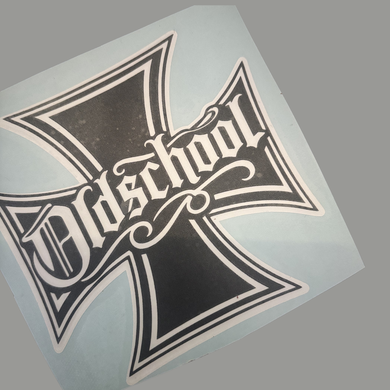 Oldschool Iron Cross Sticker – 10 × 10 cm Aufkleber – Bild 2
